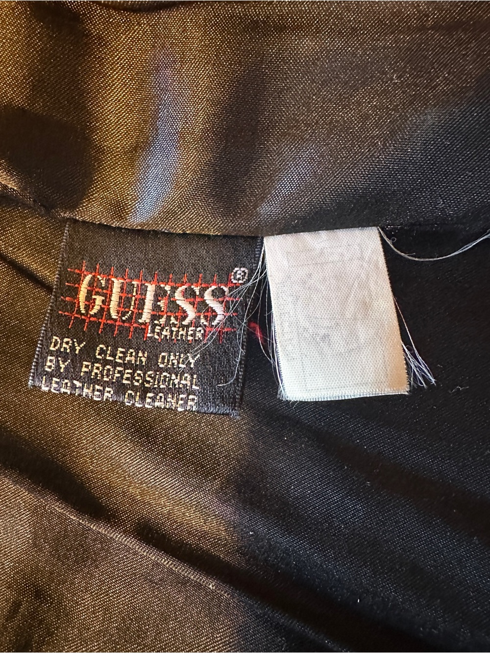 GUESS Black Leather Asymmetric Zip Jacket - Picture 10 of 14